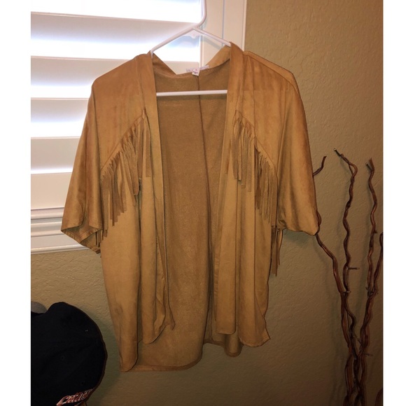 a'gaci Jackets & Blazers - Faux Suede Fringe Jacket a'gaci Jackets & Blazers - Faux Suede Fringe Jacket